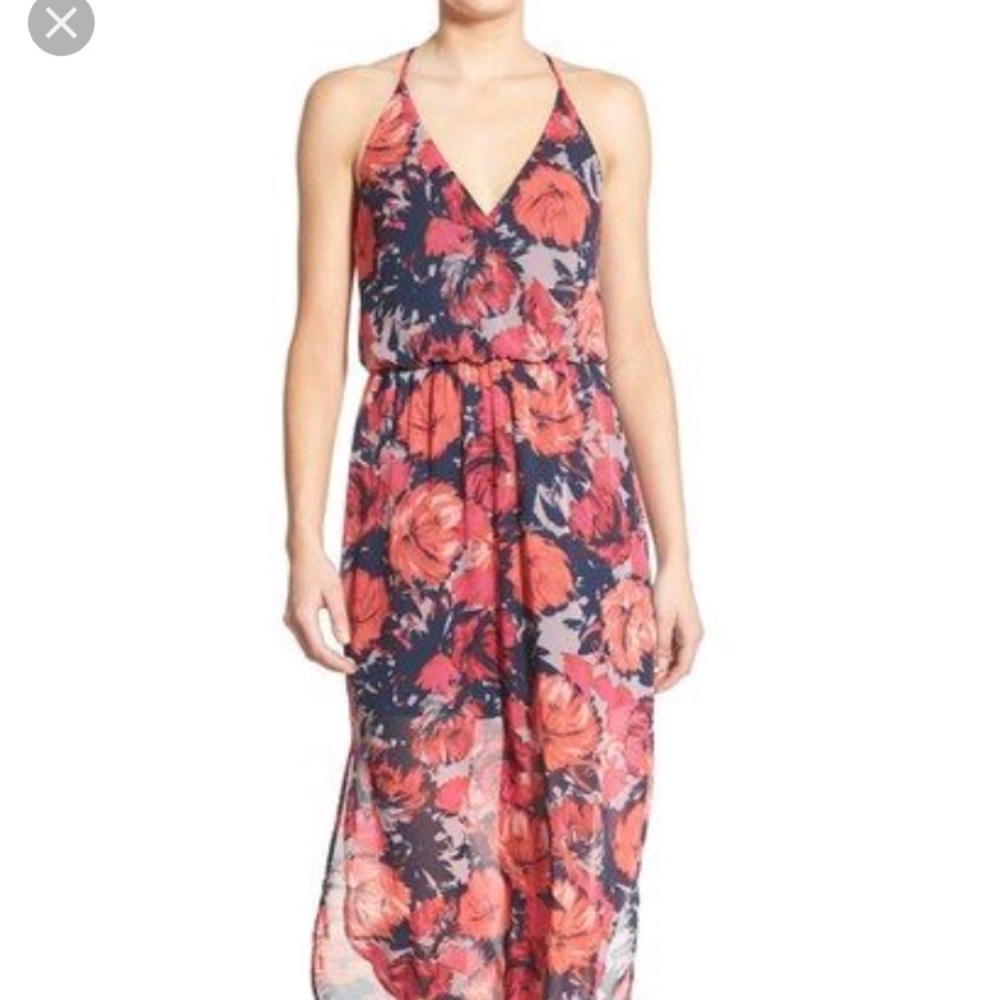 Lush floral maxi dress, size small